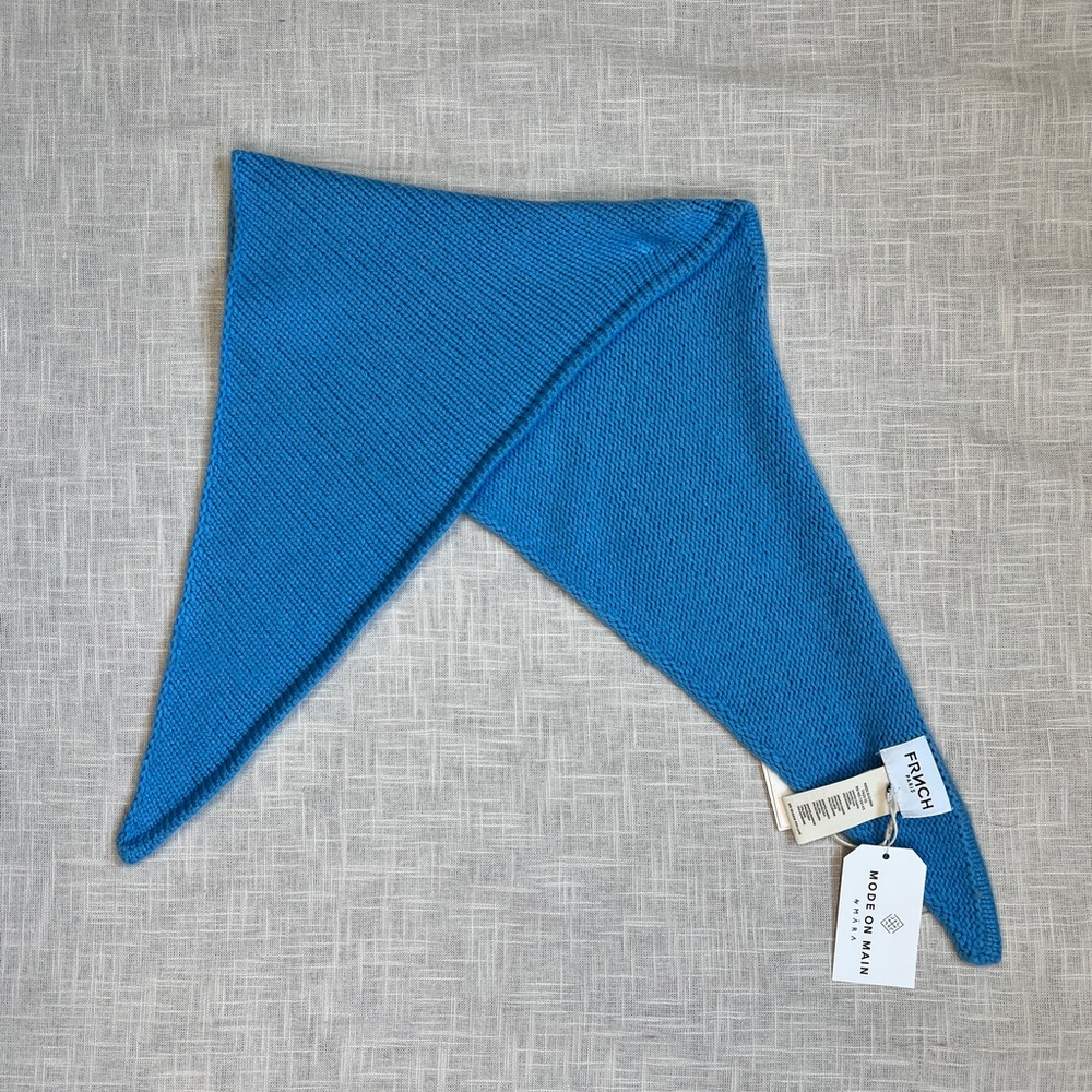 Blue bandana scarf